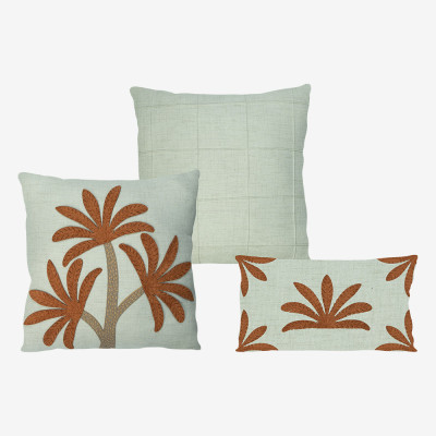 24819 - 2559  - Trio Promocional Macaé - Marfim | Terracota Capa (sem enchimento)